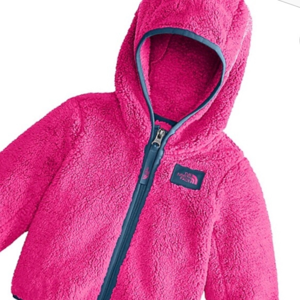 🎉HP The North Face Infant Hooded Fleece Coat Pink